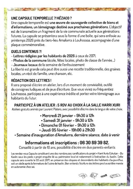 Télécharger ICI le flyer